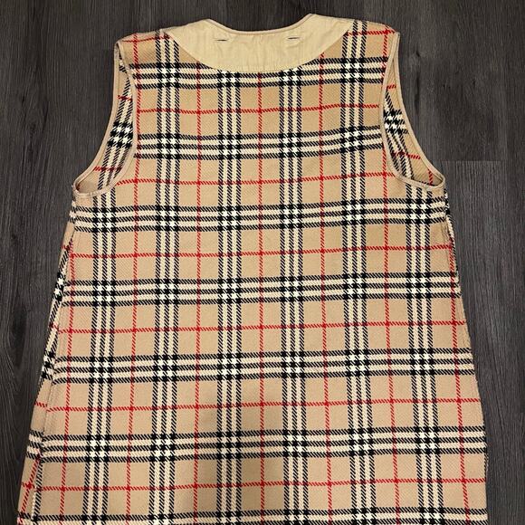 Authentic Burberry Nova Checkered Wool Coat Liner Vest Vintage Size Large - Picture 12 of 12